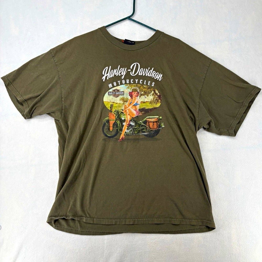 Harley-Davidson Motorcycles Destination Tacoma, WA Graphic T-Shirt Size 2XL